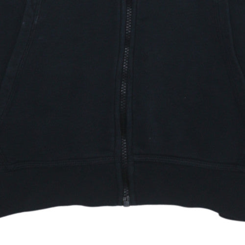 Nike Men's Black Full Zip Hoodie Size M Sports Fleece Sweatshirt