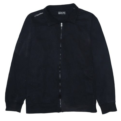 Lotto Men’s Black 2XL Track Jacket Full Zip Sportswear