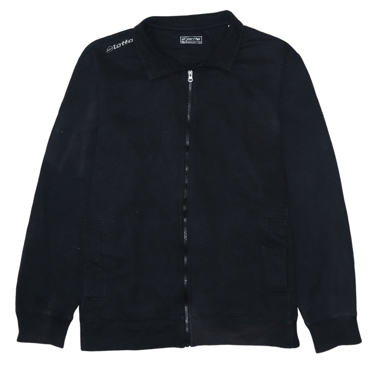 Lotto Men’s Black 2XL Track Jacket Full Zip Sportswear