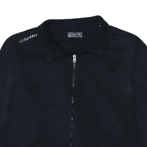 Lotto Men’s Black 2XL Track Jacket Full Zip Sportswear