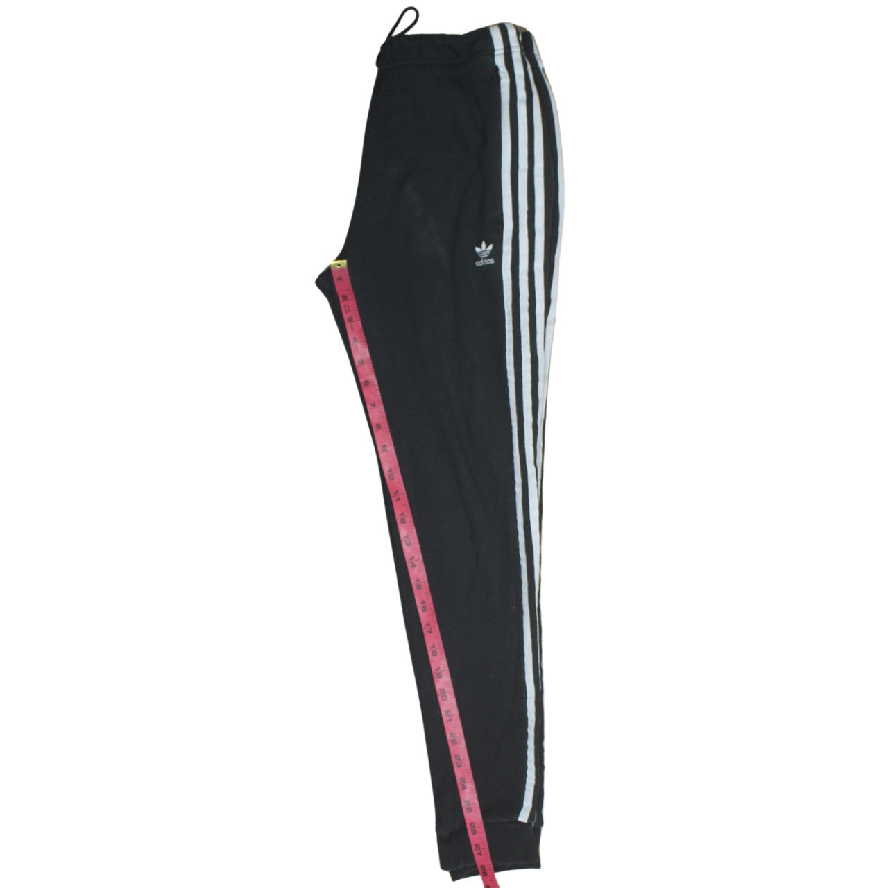 Adidas Womens Black Jogger Trousers Size 10 Elastic Waist Fleece