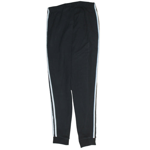 Adidas Womens Black Jogger Trousers Size 10 Elastic Waist Fleece