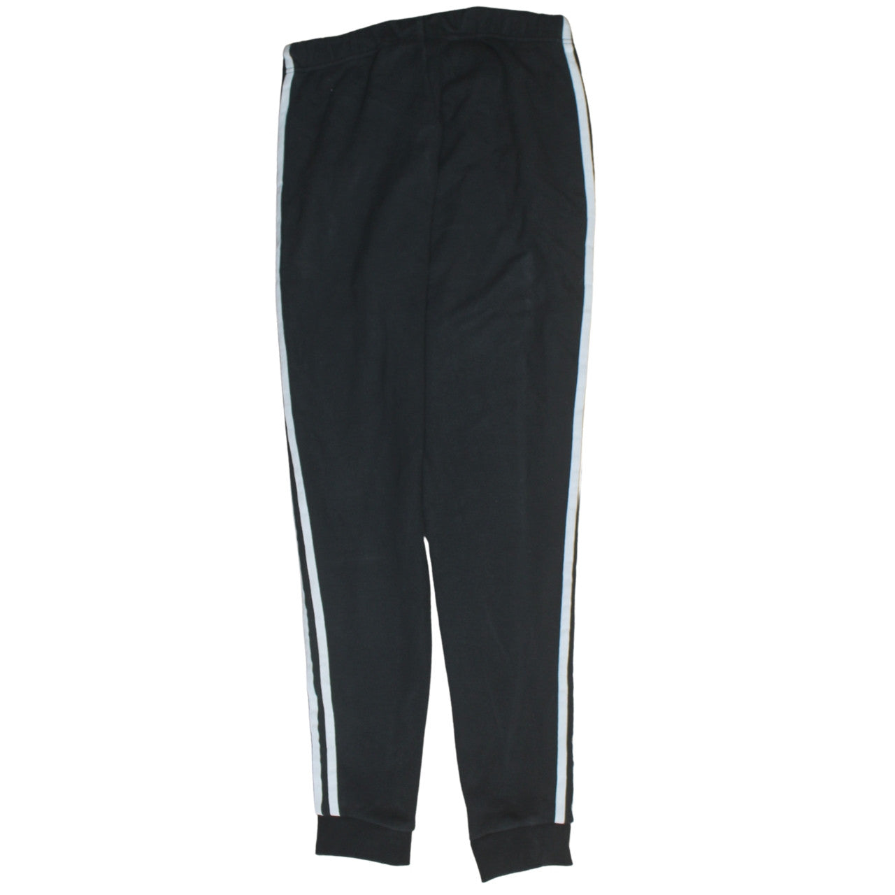 Adidas Womens Black Jogger Trousers Size 10 Elastic Waist Fleece