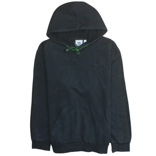 Adidas Mens Black Pullover Hoodie Medium Regular Fit Fleece