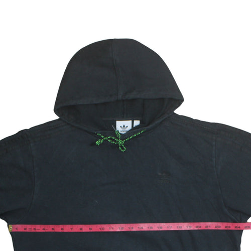 Adidas Mens Black Pullover Hoodie Medium Regular Fit Fleece