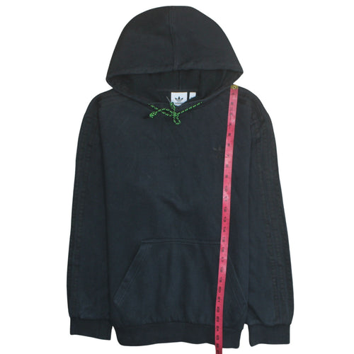 Adidas Mens Black Pullover Hoodie Medium Regular Fit Fleece