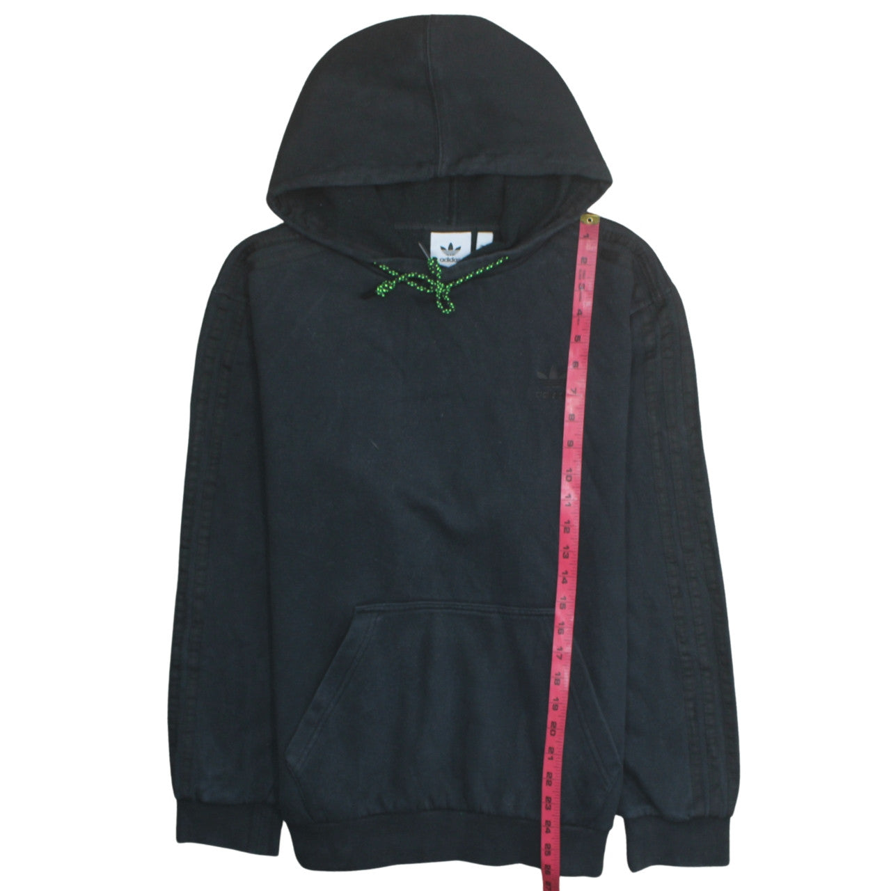 Adidas Mens Black Pullover Hoodie Medium Regular Fit Fleece
