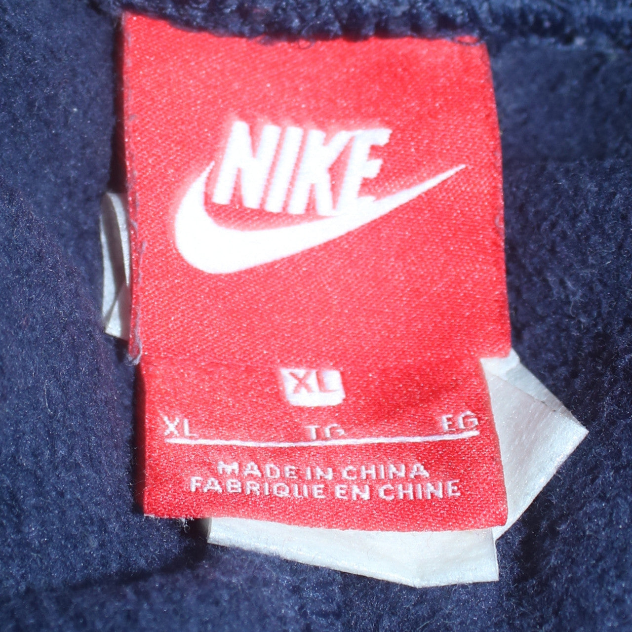 Nike Men's Blue Jogger Trousers XL Fleece Tapered Fit
