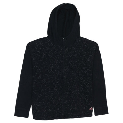 Adidas Women's Black Full Zip Hooded Sweatshirt Size M