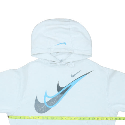 Nike Men's White Pullover Hoodie Size S Graphic Sports Fleece