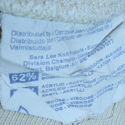 Champion Men's Beige Embroidered Pullover Sweatshirt Size S