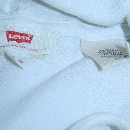 Levi's Men's White Snoopy Crew Neck Graphic Print Sweatshirt Size M