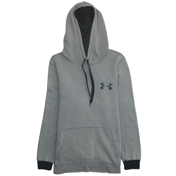 Under Armour Men's Grey Pullover Hoodie Size M Loose Fit Logo Sportswear
