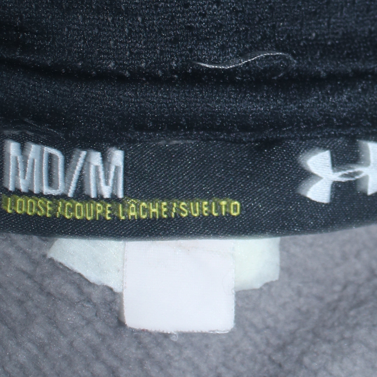 Under Armour Men's Grey Pullover Hoodie Size M Loose Fit Logo Sportswear