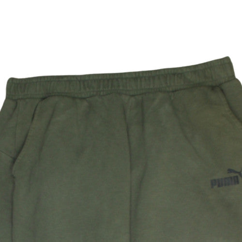 Puma Men’s Green XL Fleece Sweatpants Joggers Regular Fit