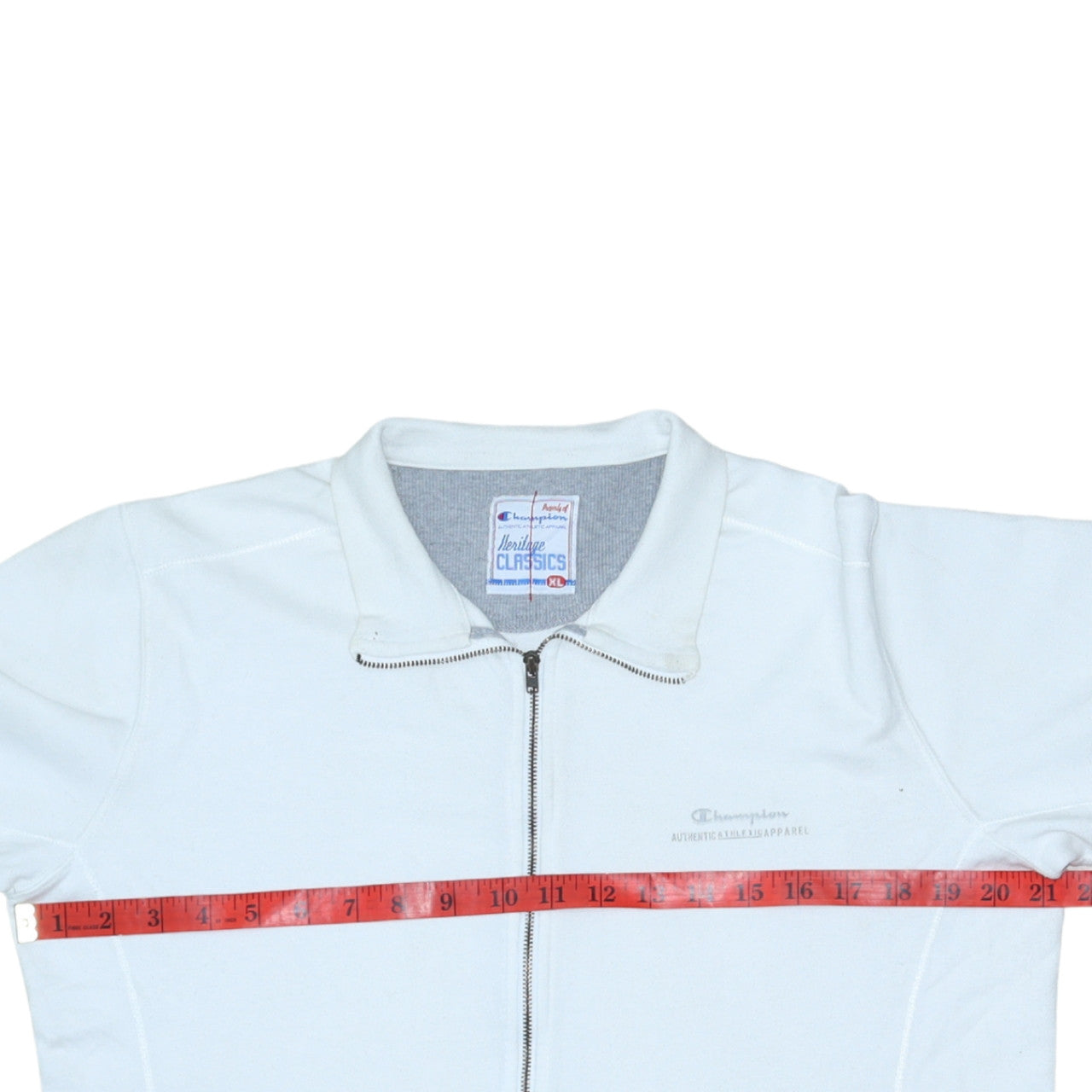 Champion Men's White XL Heritage Classics Track Jacket