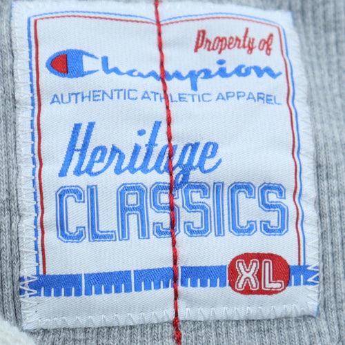 Champion Men's White XL Heritage Classics Track Jacket