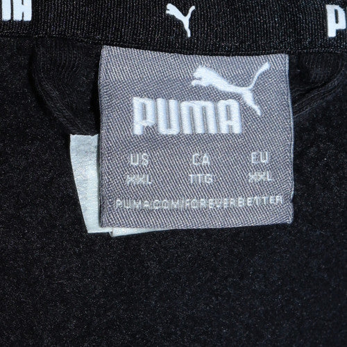 Puma Men's Black Full Zip Hoodie Size L Sports Fleece Sweatshirt