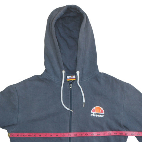 Ellesse Men Blue Full Zip Hoodie S Regular Fit Sports Style