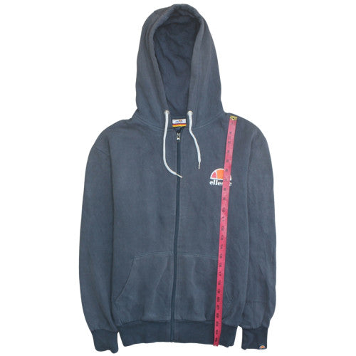 Ellesse Men Blue Full Zip Hoodie S Regular Fit Sports Style