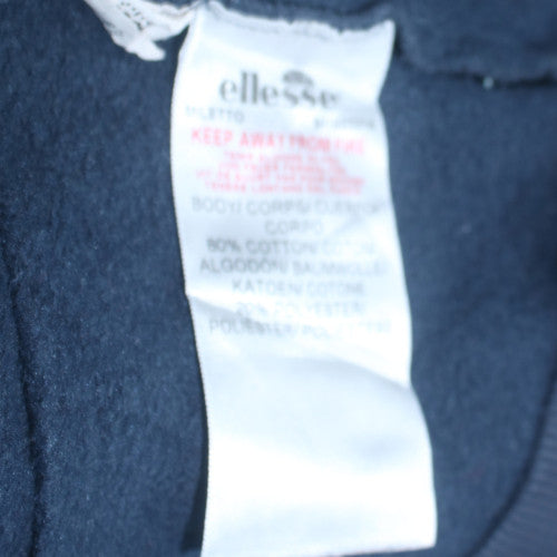 Ellesse Men Blue Full Zip Hoodie S Regular Fit Sports Style