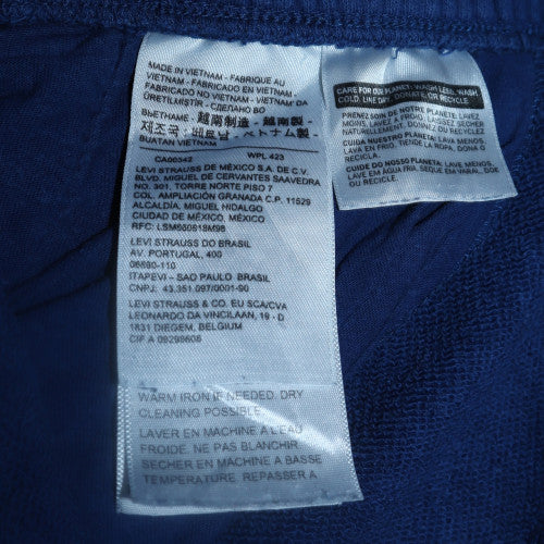 Levi's Men's Blue Fleece Sweatpants M Regular Fit Elastic Waist