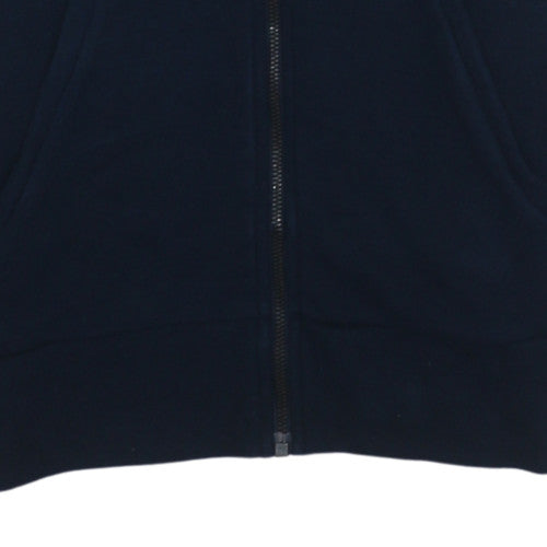 adidas Men’s Blue Full Zip Hoodie Small Fleece Sportswear
