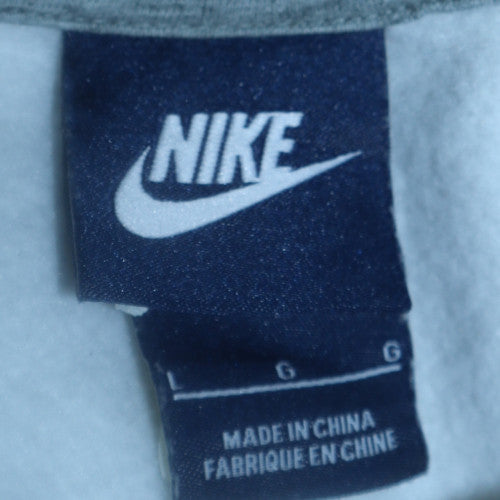 Nike Men's White Pullover Hoodie L Regular Fit Sports Fleece