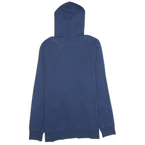 Levi's Men's Blue Pullover Hoodie L Cotton Fleece Logo Casual