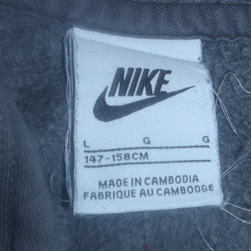 Nike Boys Grey Full Zip Hoodie Large 147-158cm Paris Saint-Germain PSG