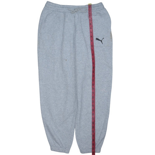 Puma Men’s Grey Regular Fit Sweatpants M Fleece Joggers
