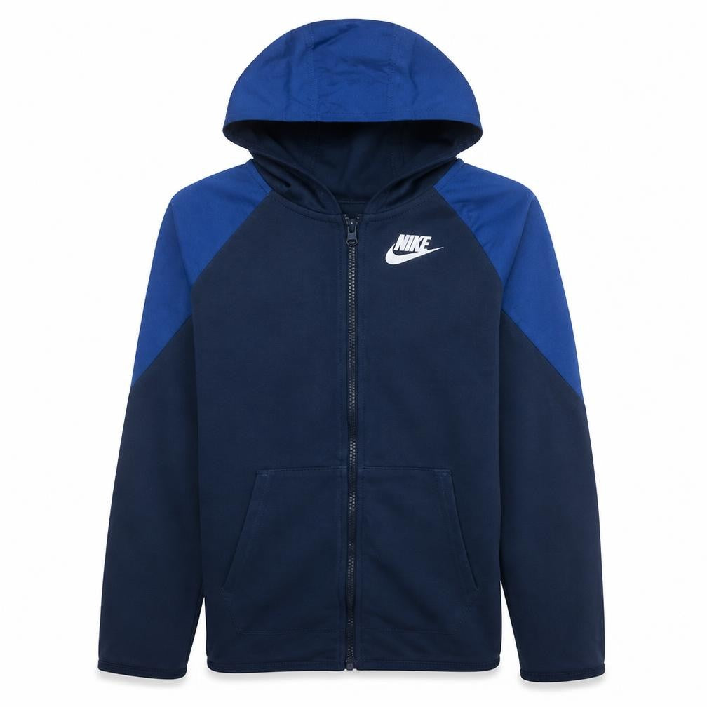 Nike Boys Blue Full Zip Hoodie XL 158-170cm Standard Fit Fleece Sweatshirt