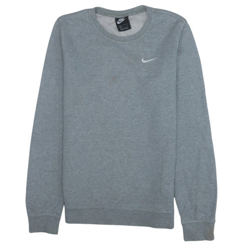 Nike Men's Grey Crew Neck Pullover Sweatshirt Size S