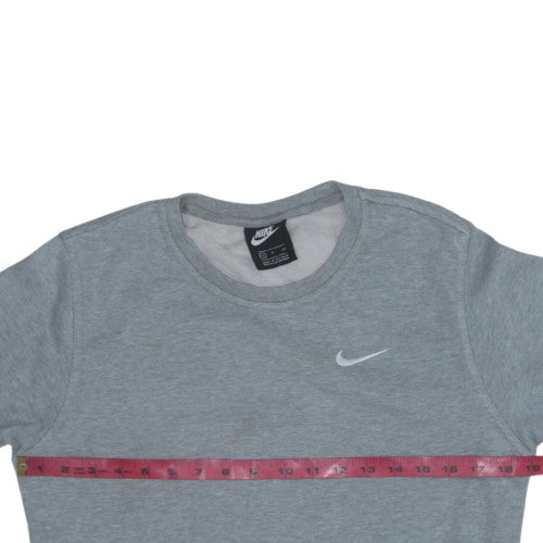 Nike Men's Grey Crew Neck Pullover Sweatshirt Size S