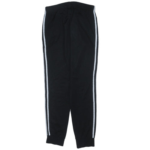 adidas Men's Black Track Pants M Elastic Waist Tapered Fit
