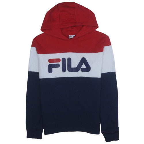 Fila Men's Multicoloured XL Pullover Hoodie with Logo Print