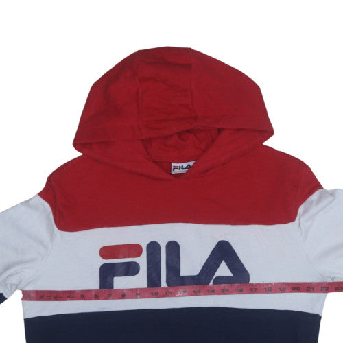 Fila Men's Multicoloured XL Pullover Hoodie with Logo Print