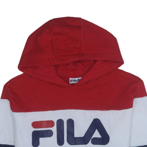 Fila Men's Multicoloured XL Pullover Hoodie with Logo Print