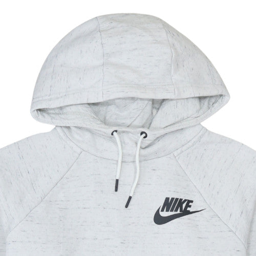 Nike Women’s Grey Pullover Hoodie Medium Cotton Blend Casual