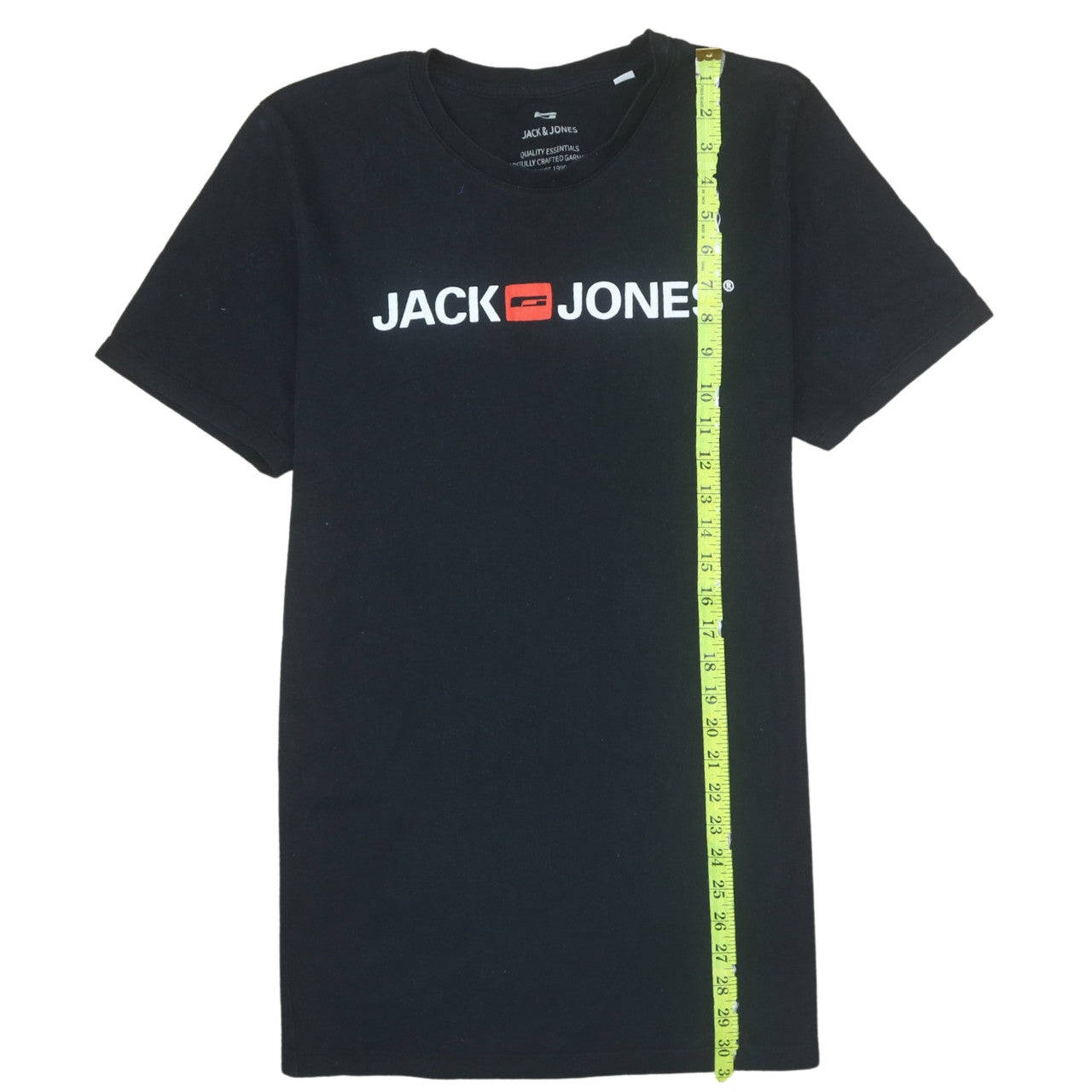 Jack & Jones Mens Black XL Graphic Logo Cotton Crew Neck T-Shirt