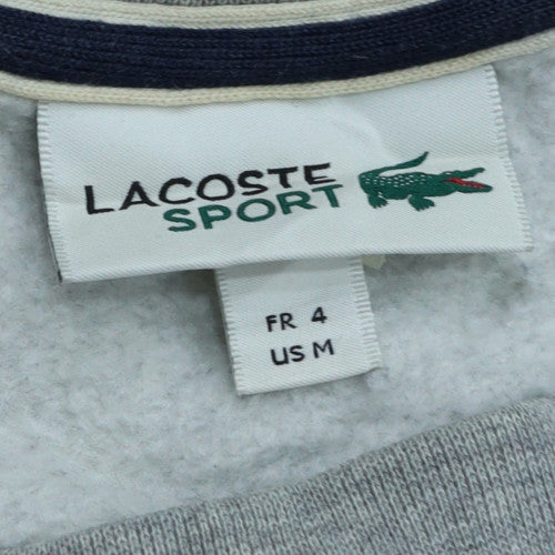 Lacoste Men's Grey Crew Neck Pullover Sweatshirt Size M