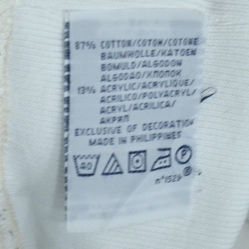 Polo Ralph Lauren Men's White USA Logo Crew Neck Sweatshirt L