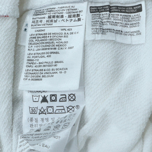 Levi's Women's White Logo Crew Neck Sweatshirt Size L