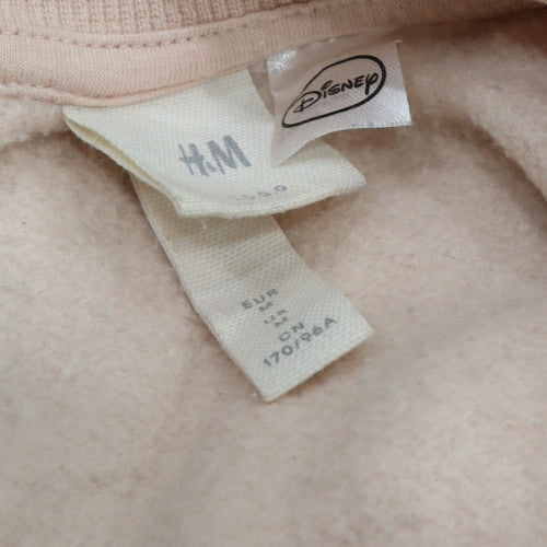 H&M Disney Women Beige Sweatshirt Mickey Mouse Motif Size 14