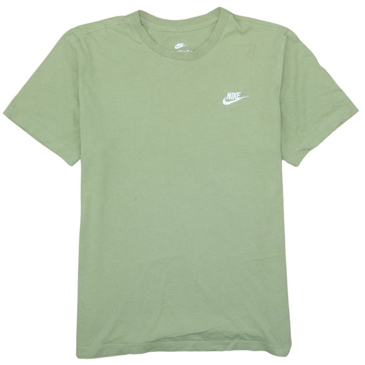 Nike Men's Green Crew Neck Short Sleeve Cotton T-Shirt M