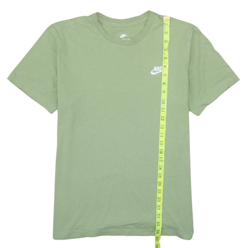 Nike Men's Green Crew Neck Short Sleeve Cotton T-Shirt M