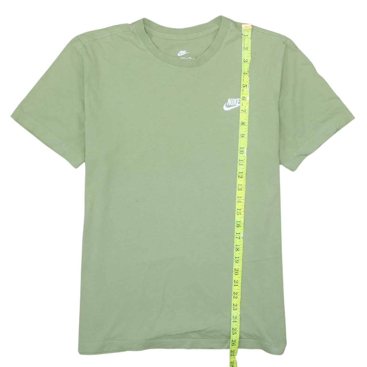 Nike Men's Green Crew Neck Short Sleeve Cotton T-Shirt M