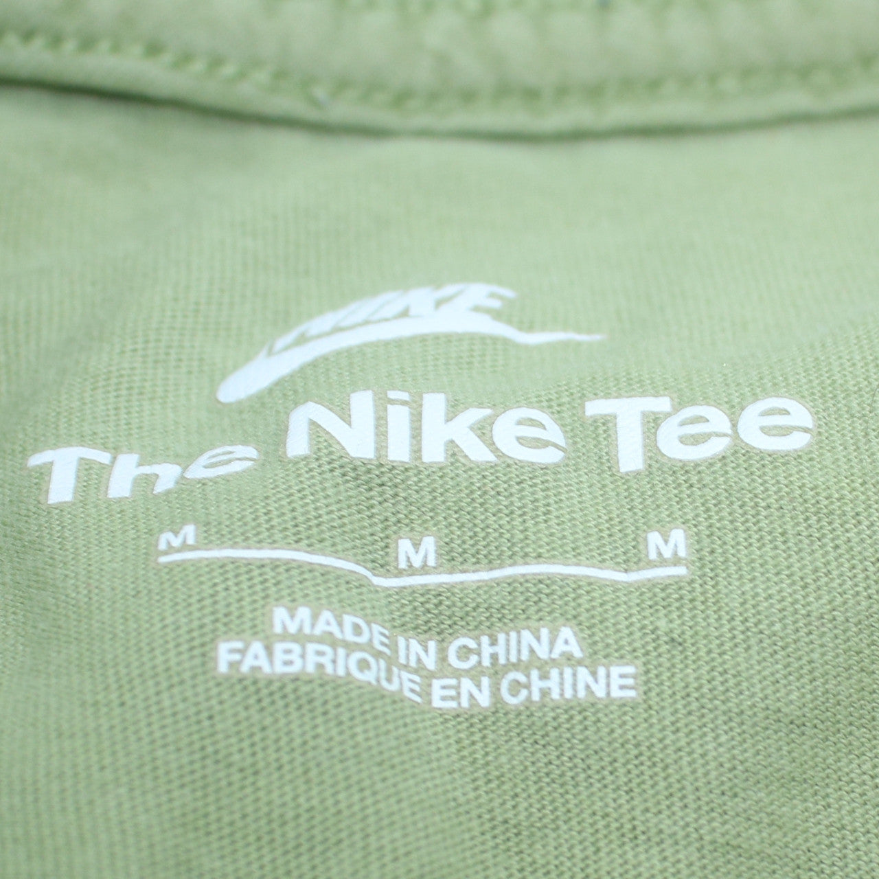 Nike Men's Green Crew Neck Short Sleeve Cotton T-Shirt M