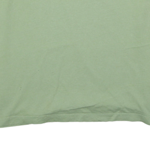 Nike Men's Green Crew Neck Short Sleeve Cotton T-Shirt M