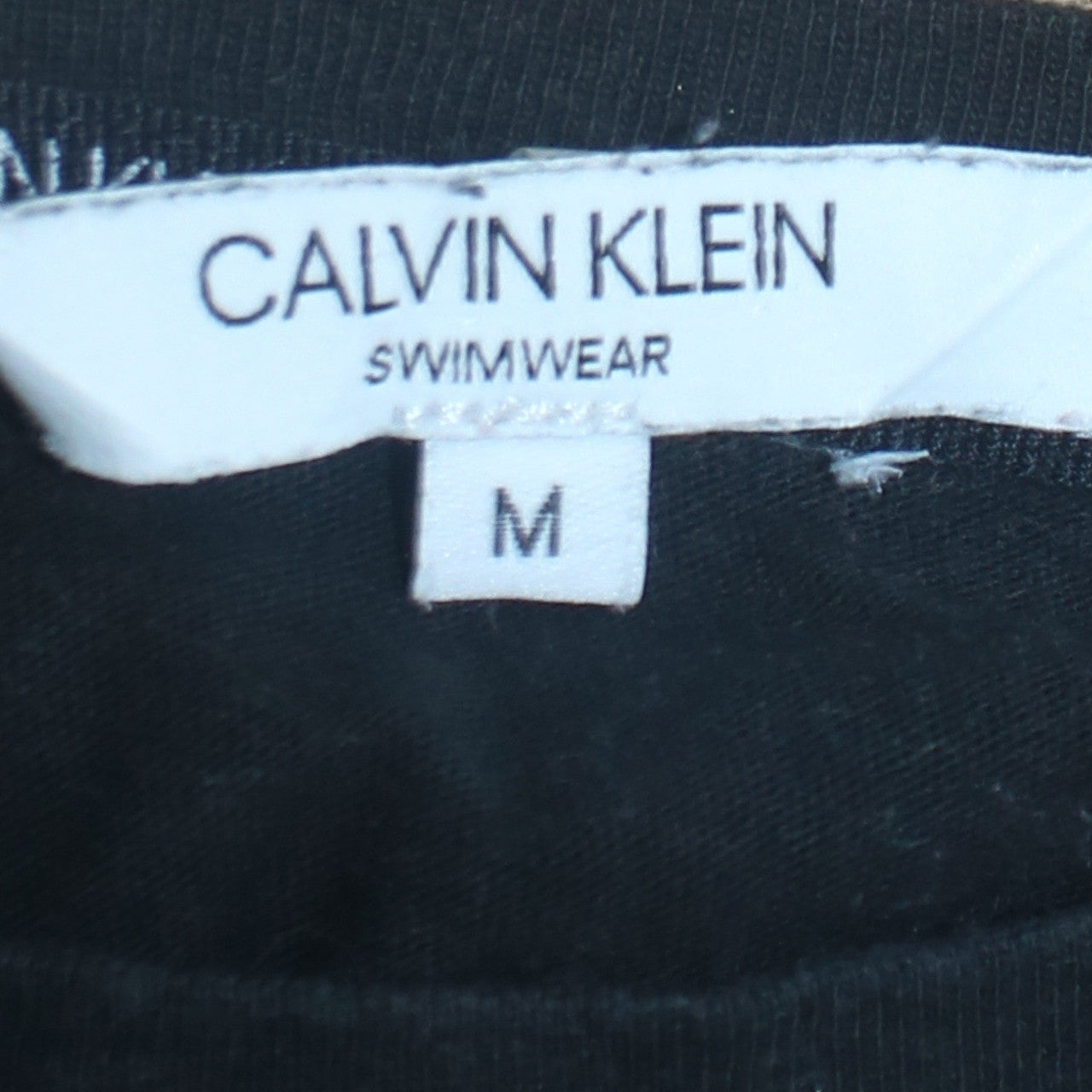 Calvin Klein Women's Black Cotton Logo T-Shirt M Short Sleeve